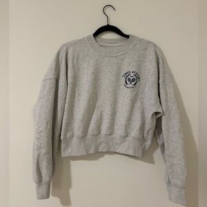 Abercrombie & Fitch Women’s Heather Gray Tennis Academy Sweatshirt - XS